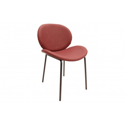 LeisureMod - Servos Modern Upholstered Faux Leather Dining Side Chair