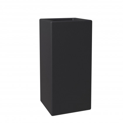 LeisureMod - Terra Modern 20" Square Planter Pot in Fiberstone and Clay