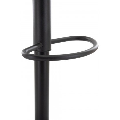 LeisureMod Tilbury Modem Adjustable Bar Stool with Footrest and 360-Degree Swivel - Light Brown