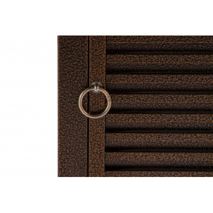 LeisureMod Walbrooke Outdoor Patio Square Fire Pit and Tank Holder with Slats Design - Brown