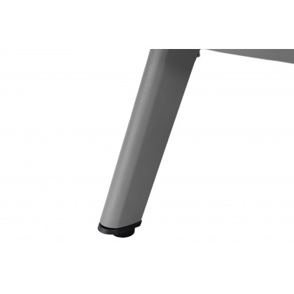LeisureMod Walbrooke Modern Outdoor Round Fire Pit Table with Powder-Coated Aluminum Frame - Gray