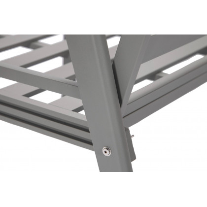 LeisureMod Walbrooke Modern Gray Patio Conversation With Square Fire Pit With Slats Design & Tank Holder - Light Gray