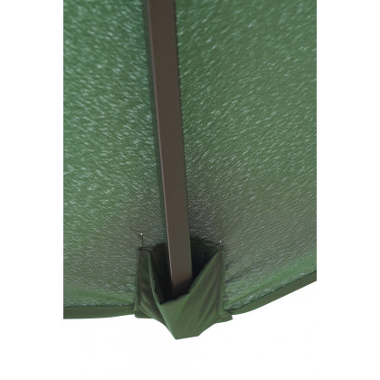 LeisureMod Willry Modern Outdoor 10 Ft Offset Cantilever Hanging Patio Umbrella with Solar Powered Led - Green