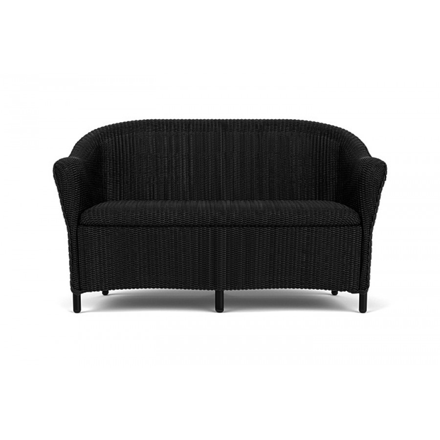Lloyd Flanders™ Reflections Loveseat with Padded Seat - Ebony