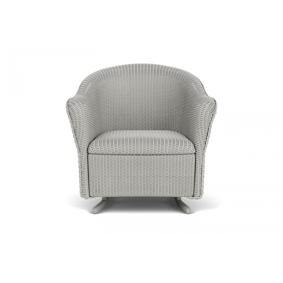 Lloyd Flanders™ Reflections Spring Rocker with Padded Seat - Platinum