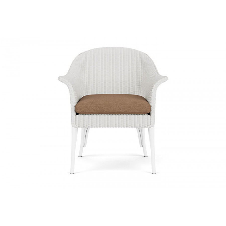 Lloyd Flanders™ All Seasons Lounge Chair - Matte White, Canvas Natural