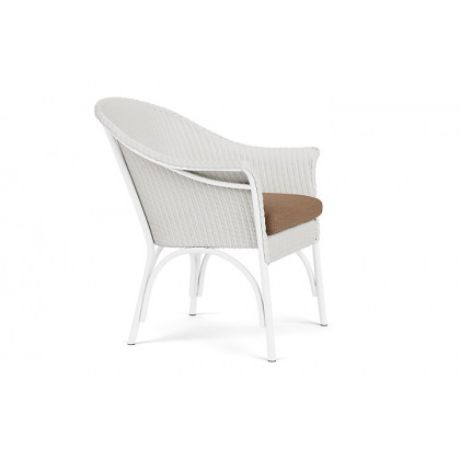 Lloyd Flanders™ All Seasons Lounge Chair - Matte White, Canvas Natural