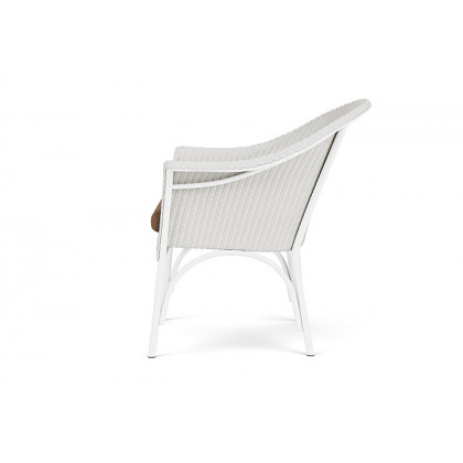 Lloyd Flanders™ All Seasons Lounge Chair - Matte White, Canvas Natural