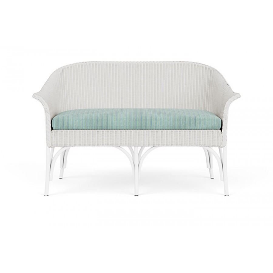Lloyd Flanders™ All Seasons Settee - Matte White, Unearth Dew