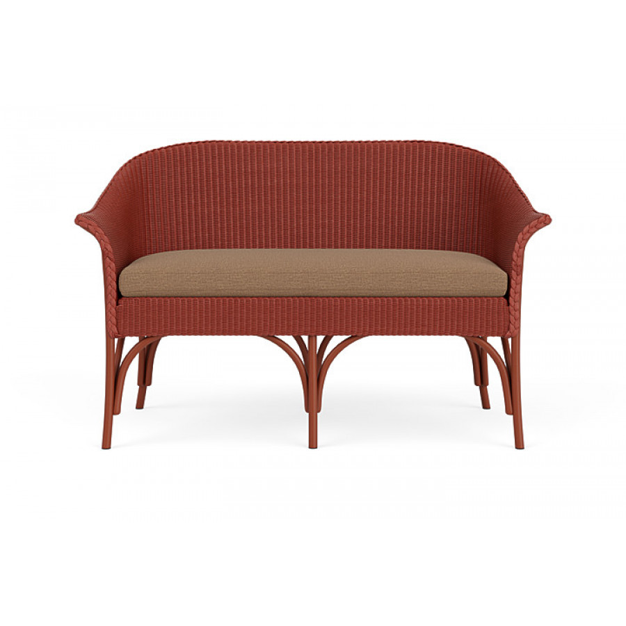 Lloyd Flanders™ All Seasons Settee - Terracotta, Canvas Natural