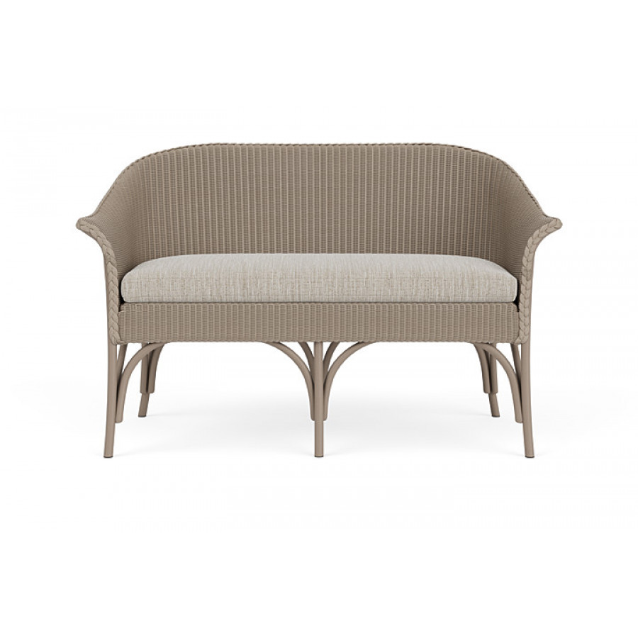 Lloyd Flanders™ All Seasons Settee - French Beige, Callen Celadon