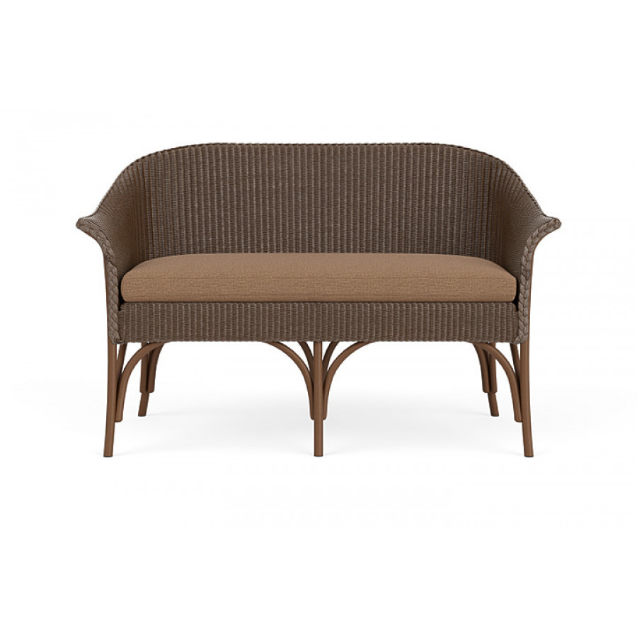 Lloyd Flanders™ All Seasons Settee - Bark, Canvas Natural