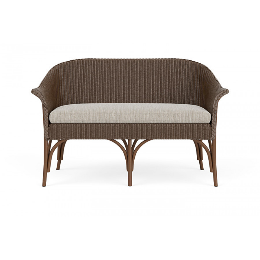 Lloyd Flanders™ All Seasons Settee - Bark, Callen Celadon