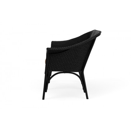 Lloyd Flanders™ All Seasons Settee - Ebony, Canvas Natural