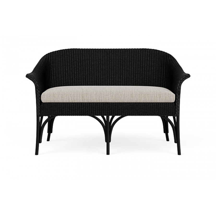 Lloyd Flanders™ All Seasons Settee - Ebony, Callen Celadon