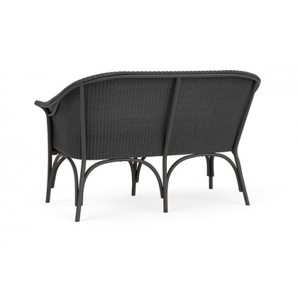 Lloyd Flanders™ All Seasons Settee - Charcoal, Canvas Natural