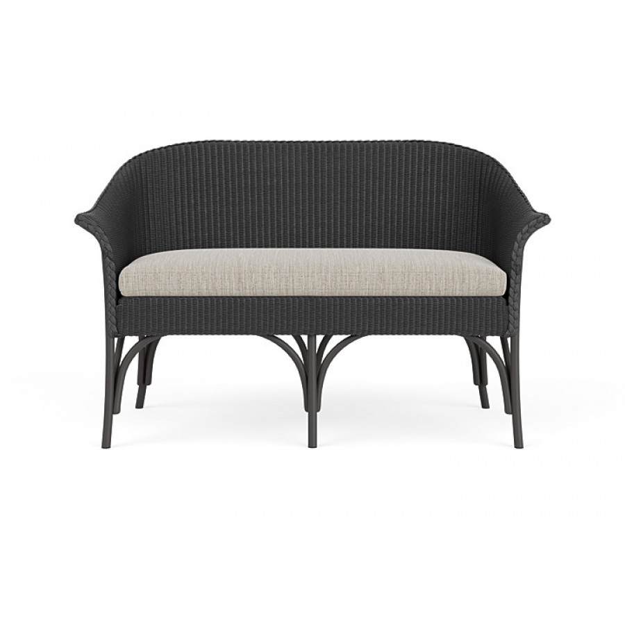 Lloyd Flanders™ All Seasons Settee - Charcoal, Callen Celadon