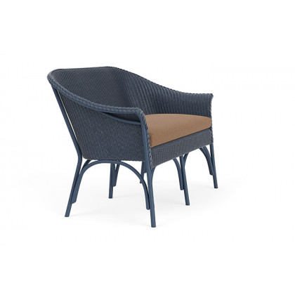 Lloyd Flanders™ All Seasons Settee - Denim Blue, Canvas Natural