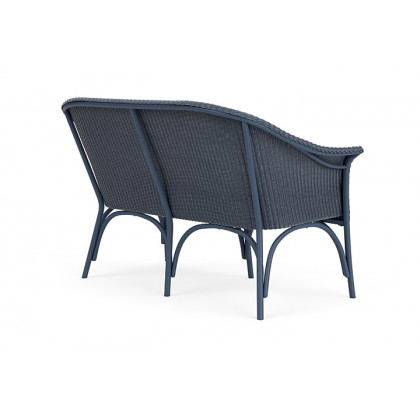 Lloyd Flanders™ All Seasons Settee - Denim Blue, Canvas Natural