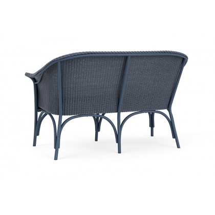 Lloyd Flanders™ All Seasons Settee - Denim Blue, Canvas Natural