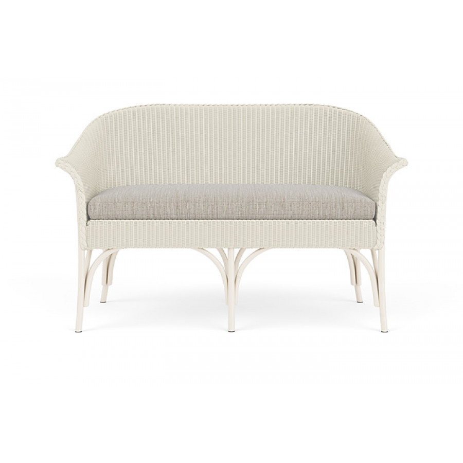 Lloyd Flanders™ All Seasons Settee - Ivory, Callen Celadon