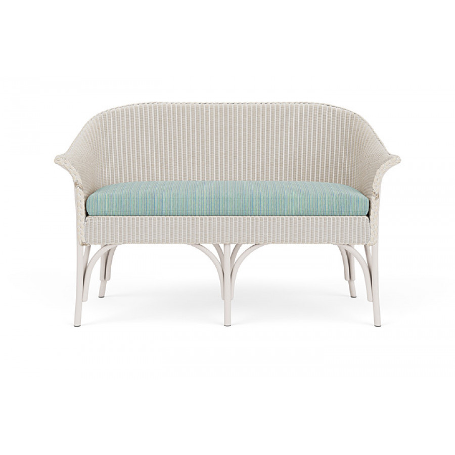 Lloyd Flanders™ All Seasons Settee - Antique White, Unearth Dew