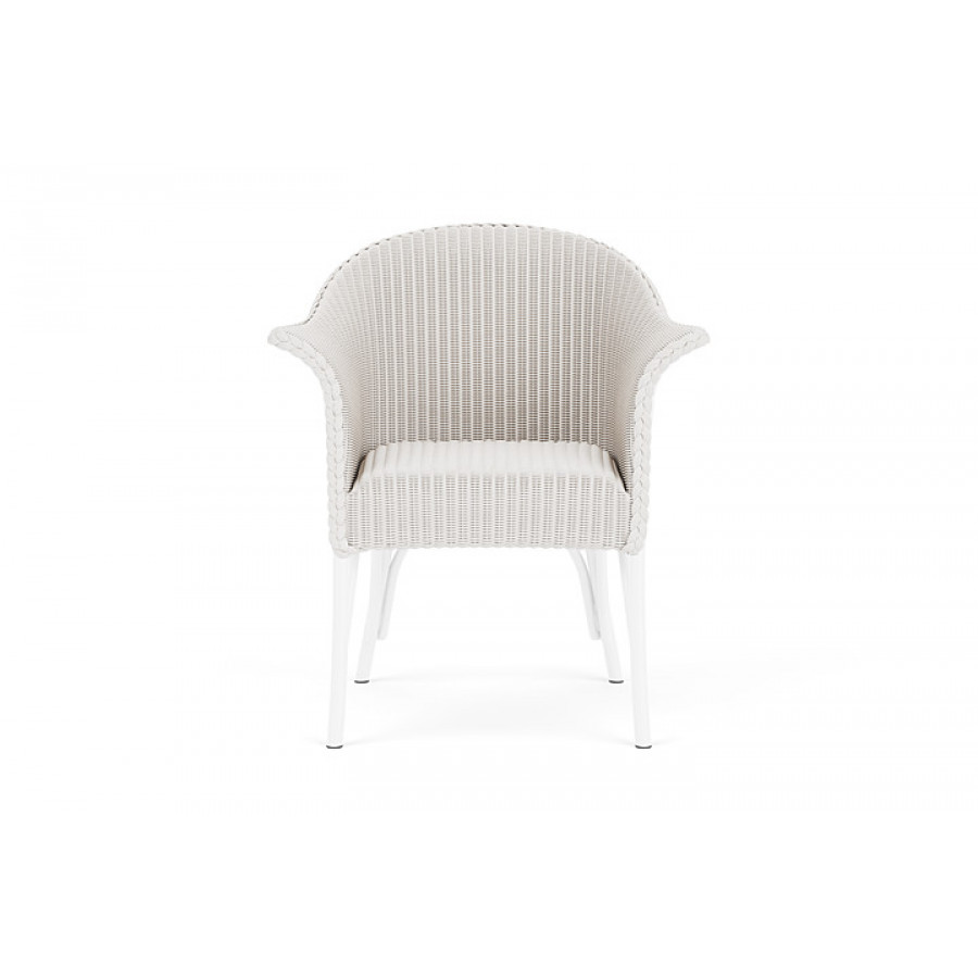 Lloyd Flanders™ All Seasons Dining Armchair with Padded Seat - White