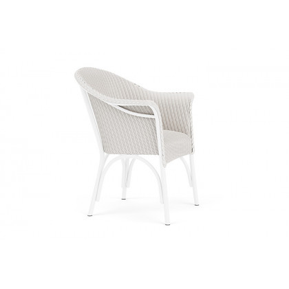 Lloyd Flanders™ All Seasons Dining Armchair with Padded Seat - White
