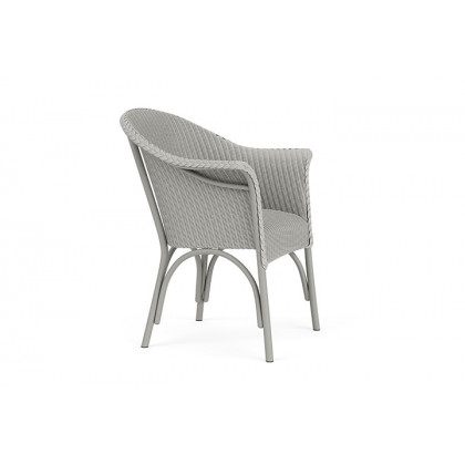 Lloyd Flanders™ All Seasons Dining Armchair with Padded Seat - Platinum