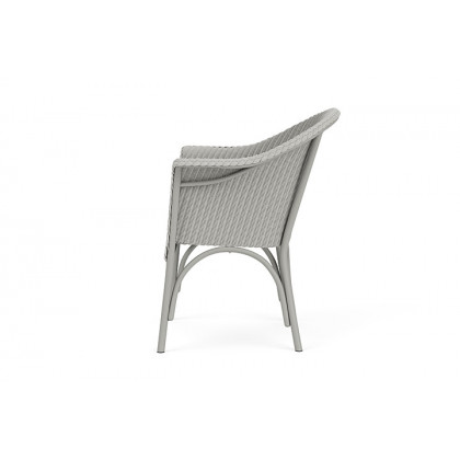 Lloyd Flanders™ All Seasons Dining Armchair with Padded Seat - Platinum