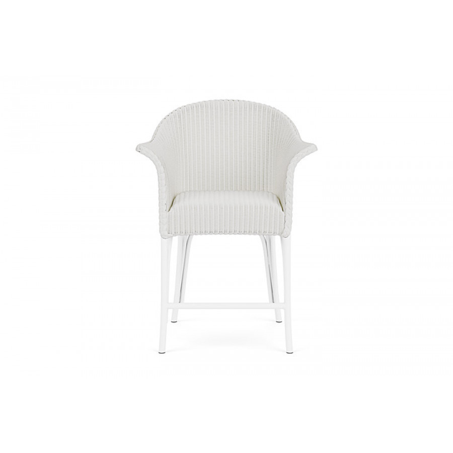 Lloyd Flanders™ All Seasons Balcony Stool with Padded Seat - Matte White