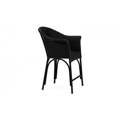 Lloyd Flanders™ All Seasons Balcony Stool with Padded Seat - Ebony