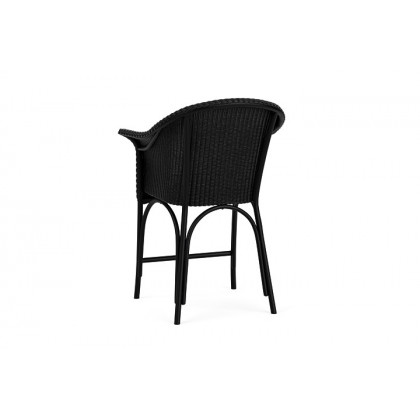 Lloyd Flanders™ All Seasons Balcony Stool with Padded Seat - Ebony