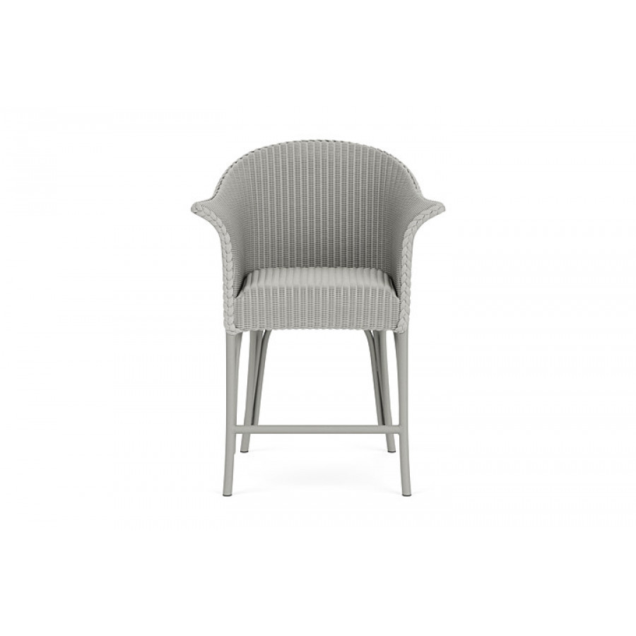 Lloyd Flanders™ All Seasons Balcony Stool with Padded Seat - Platinum