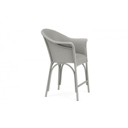Lloyd Flanders™ All Seasons Balcony Stool with Padded Seat - Platinum
