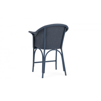 Lloyd Flanders™ All Seasons Balcony Stool with Padded Seat - Denim Blue