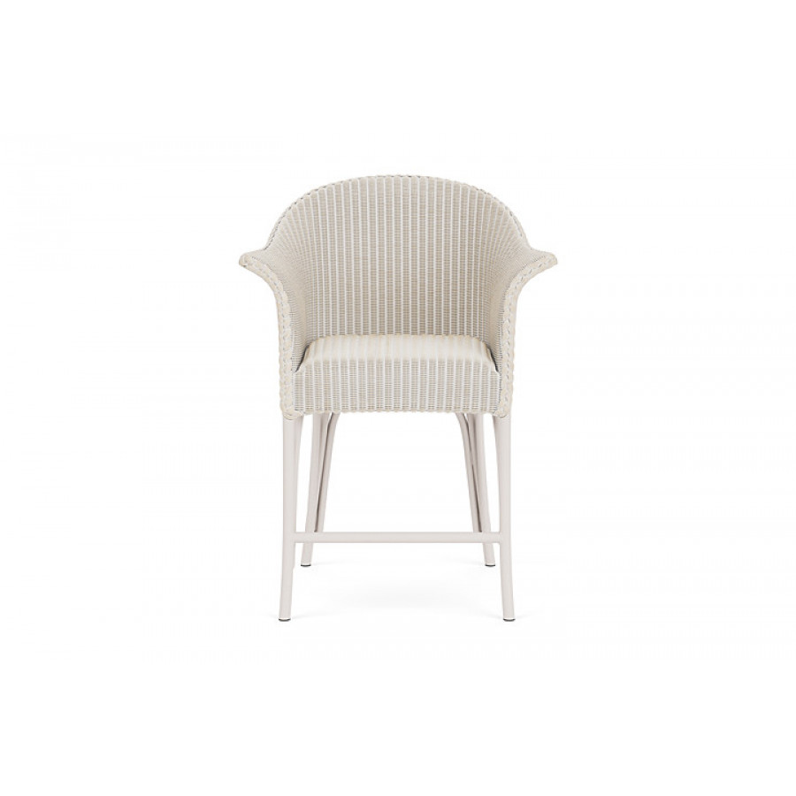 Lloyd Flanders™ All Seasons Balcony Stool with Padded Seat - Antique White