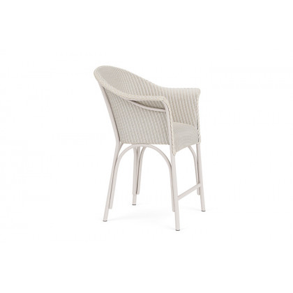 Lloyd Flanders™ All Seasons Balcony Stool with Padded Seat - Antique White