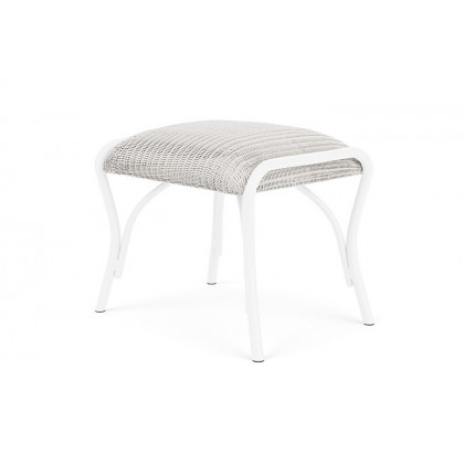 Lloyd Flanders™ All Seasons Ottoman with Padded Seat - White