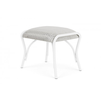 Lloyd Flanders™ All Seasons Ottoman with Padded Seat - Matte White