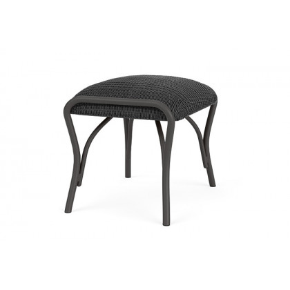 Lloyd Flanders™ All Seasons Ottoman with Padded Seat - Charcoal