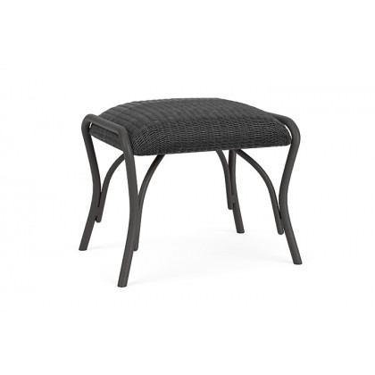 Lloyd Flanders™ All Seasons Ottoman with Padded Seat - Charcoal