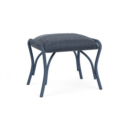 Lloyd Flanders™ All Seasons Ottoman with Padded Seat - Denim Blue