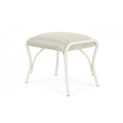 Lloyd Flanders™ All Seasons Ottoman with Padded Seat - Ivory