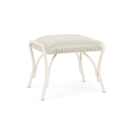Lloyd Flanders™ All Seasons Ottoman with Padded Seat - Ivory