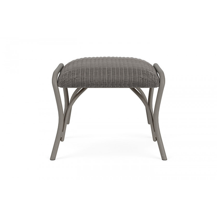 Lloyd Flanders™ All Seasons Ottoman with Padded Seat - Pewter
