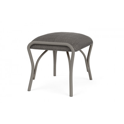 Lloyd Flanders™ All Seasons Ottoman with Padded Seat - Pewter