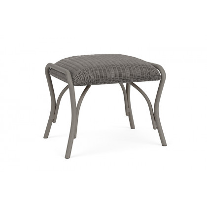 Lloyd Flanders™ All Seasons Ottoman with Padded Seat - Pewter