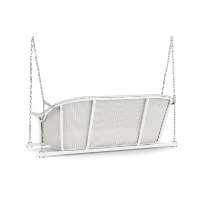Lloyd Flanders™ All Seasons Settee Swing with Padded Seat - Matte White