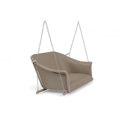 Lloyd Flanders™ All Seasons Settee Swing with Padded Seat - French Beige
